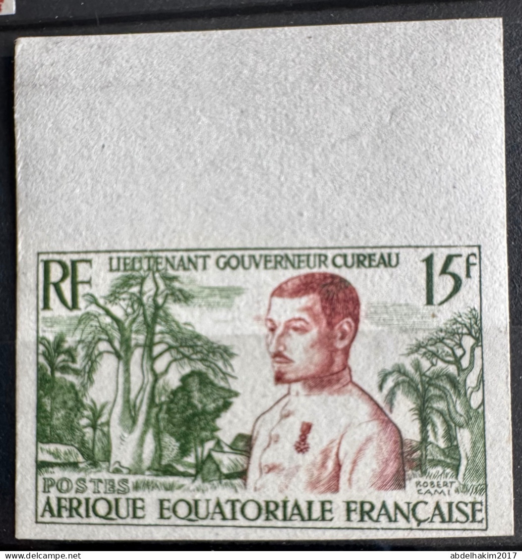 Afrique Equoatoriale, Non Dentelés YT230 Neuf** Flore, Personalité, Lieutenant Gouverneur Cureau, Army - Unused Stamps