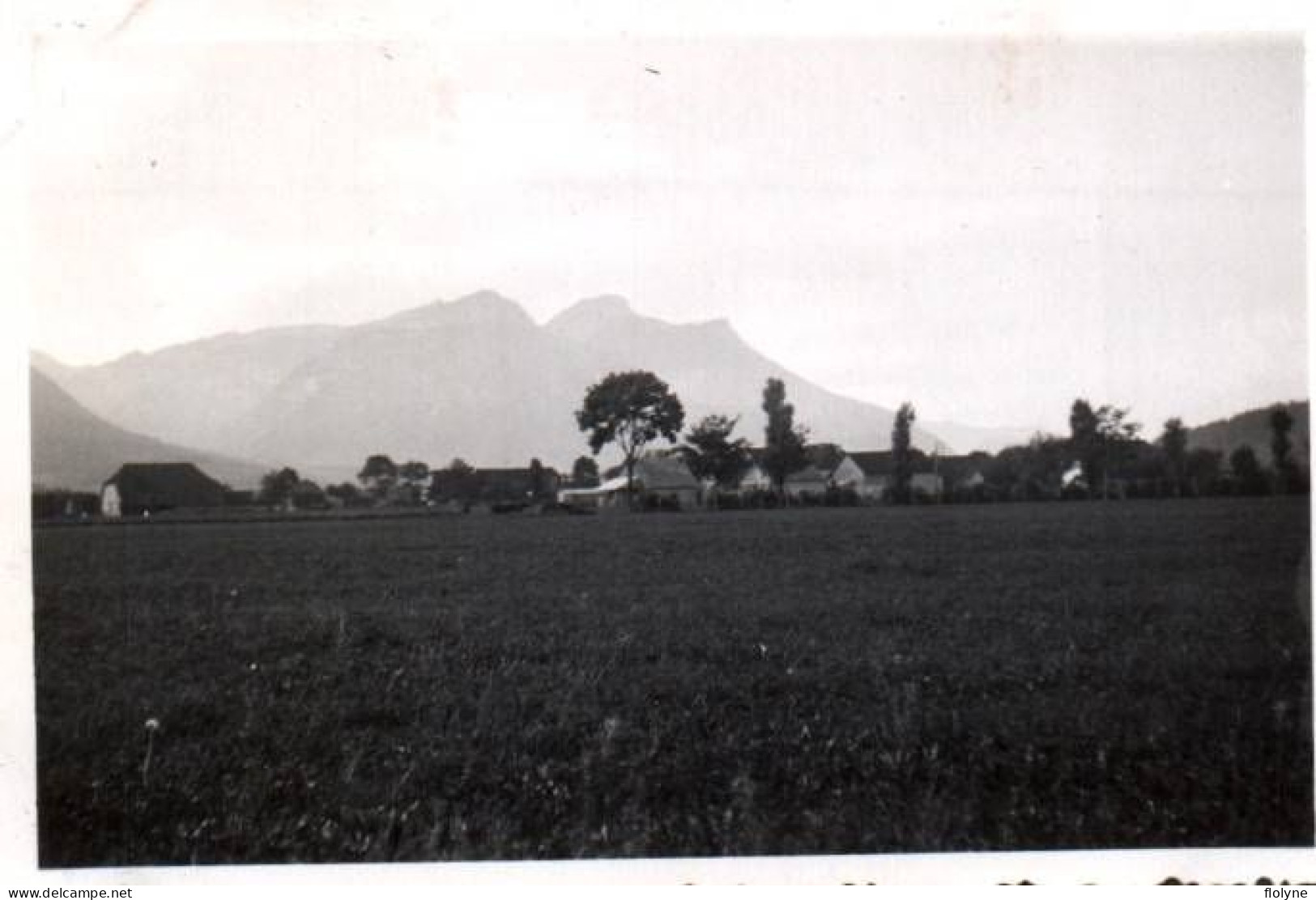 Les échelles - Photo Ancienne Originale - Vue Sur Le Village - 1934 - 6x9 Cm - Les Echelles