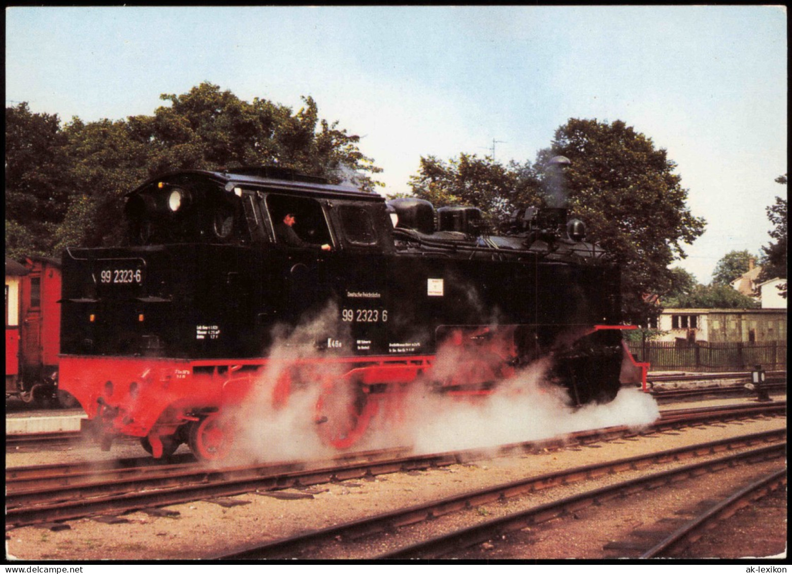 Ansichtskarte Kühlungsborn Schmalspurlok 99 2323 Am Bahnhof 1985 - Kuehlungsborn