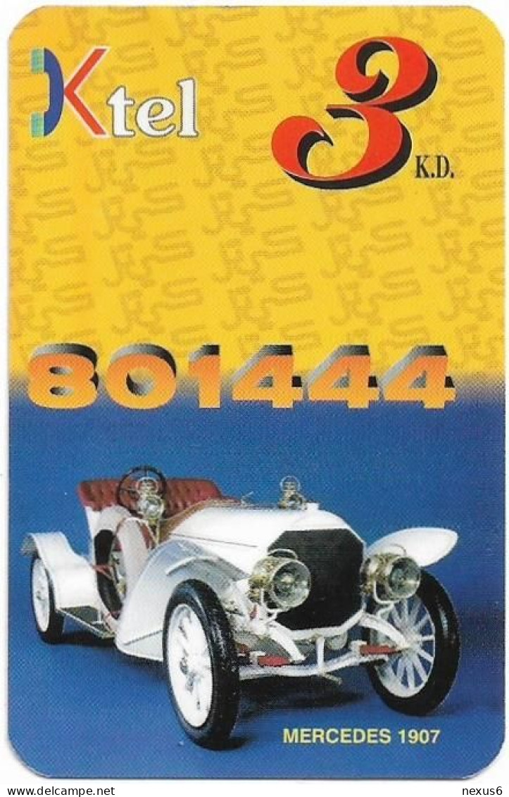 Kuwait - Ministry Of Comm. - KTEL Card - Car Mercedes 1907, Remote Mem. 3KD, Used - Kuwait