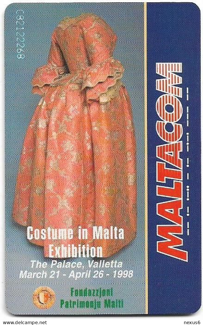 Malta - Maltacom - WTDC - Costume In Malta, 60Units, 20.000ex, Used - Malta