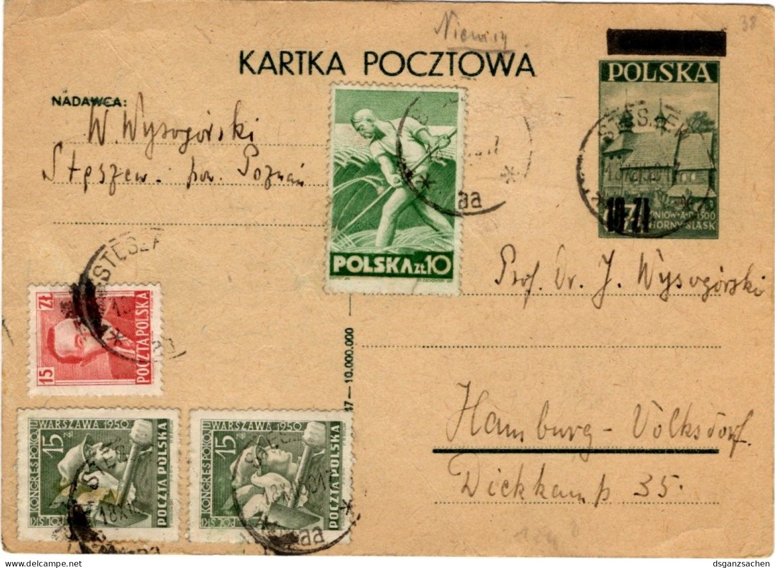 Polen Ganzsache Mit Zf. - Stamped Stationery