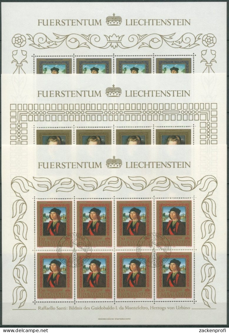 Liechtenstein 1985 Gemälde Kleinbogen 881/83 K Gestempelt (C13763) - Used Stamps