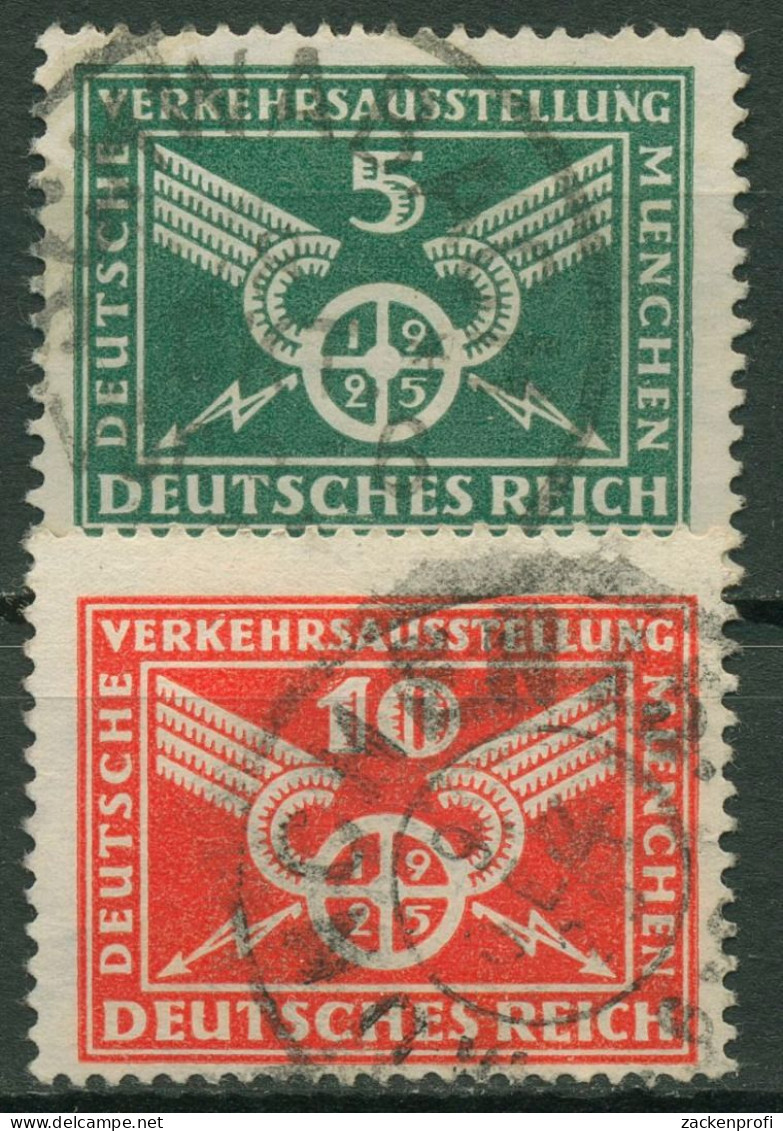 Deutsches Reich 1925 Dt.Verkehrsausstellung München 370/71 Y Gestempelt - Oblitérés