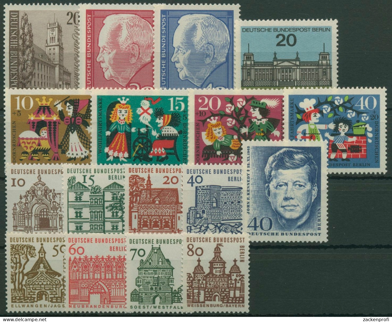Berlin Jahrgang 1964 Komplett Postfrisch (G6479) - Unused Stamps