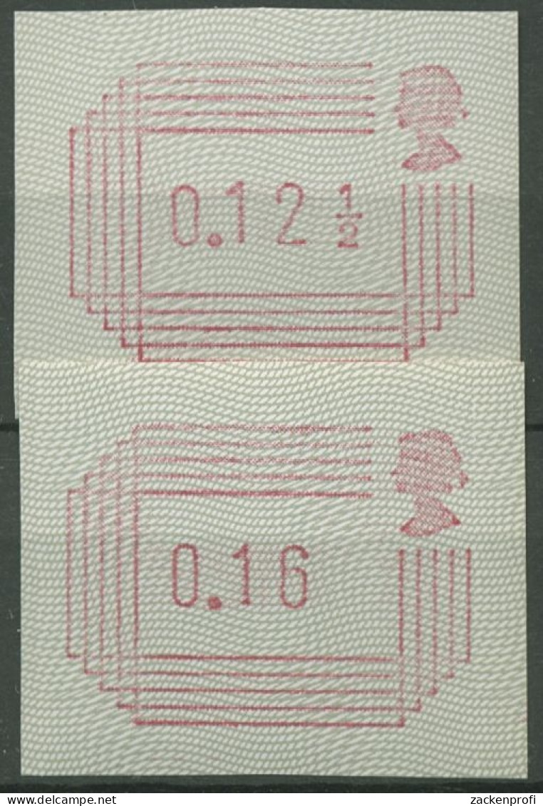 Großbritannien ATM 1984 Automatenmarken Satz 2 Werte ATM 1.1 S1 Postfrisch - Post & Go (distributori)