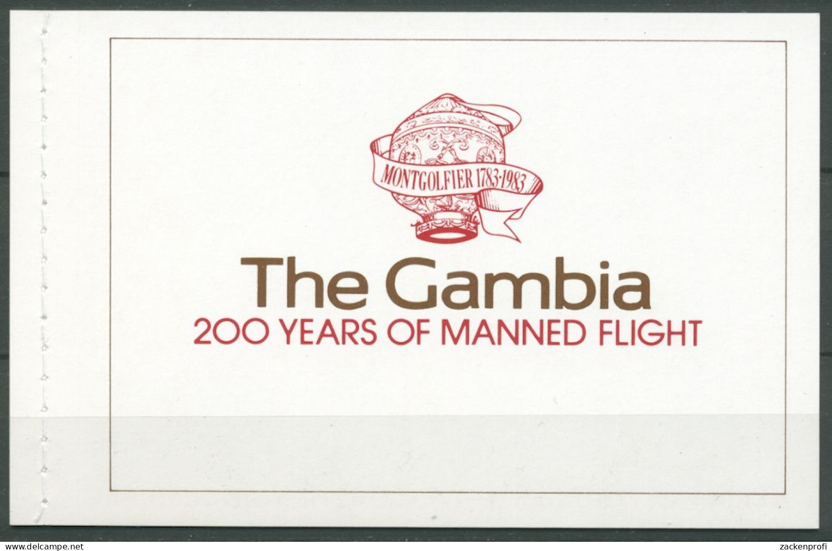 Gambia 1983 200 J. Luftfahrt Flugzeuge Zeppelin 491/95 MH Postfrisch (C28249) - Gambie (1965-...)