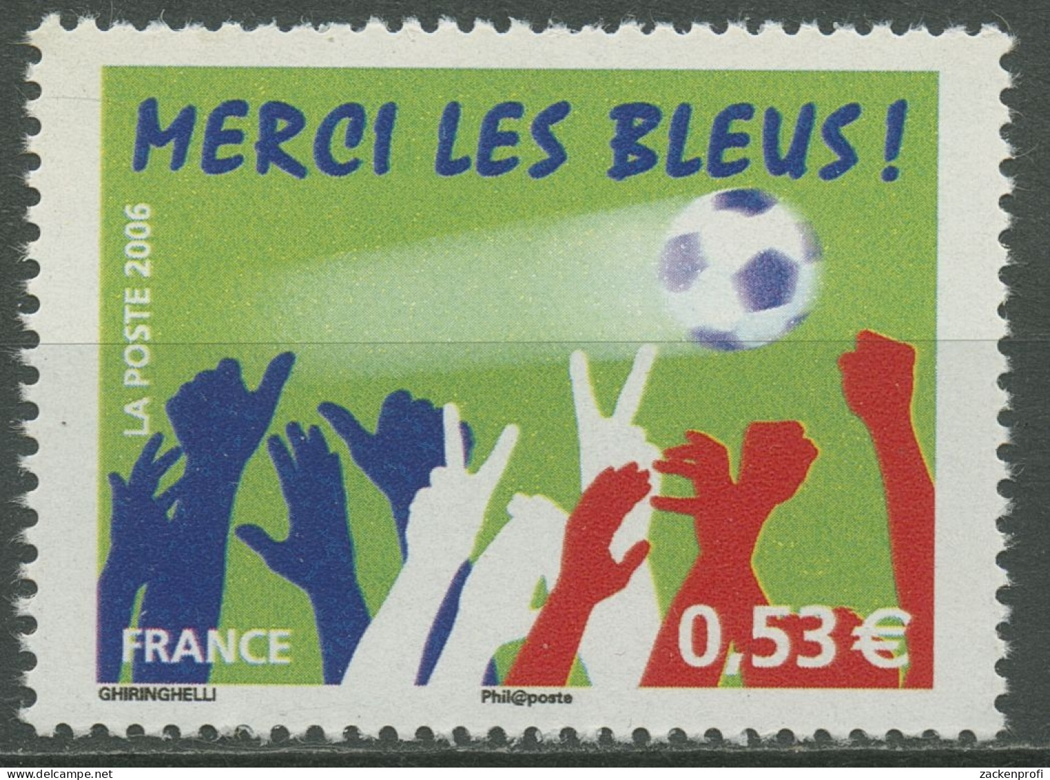 Frankreich 2006 Fußball-WM Deutschland Finale 4125 Postfrisch - Nuevos