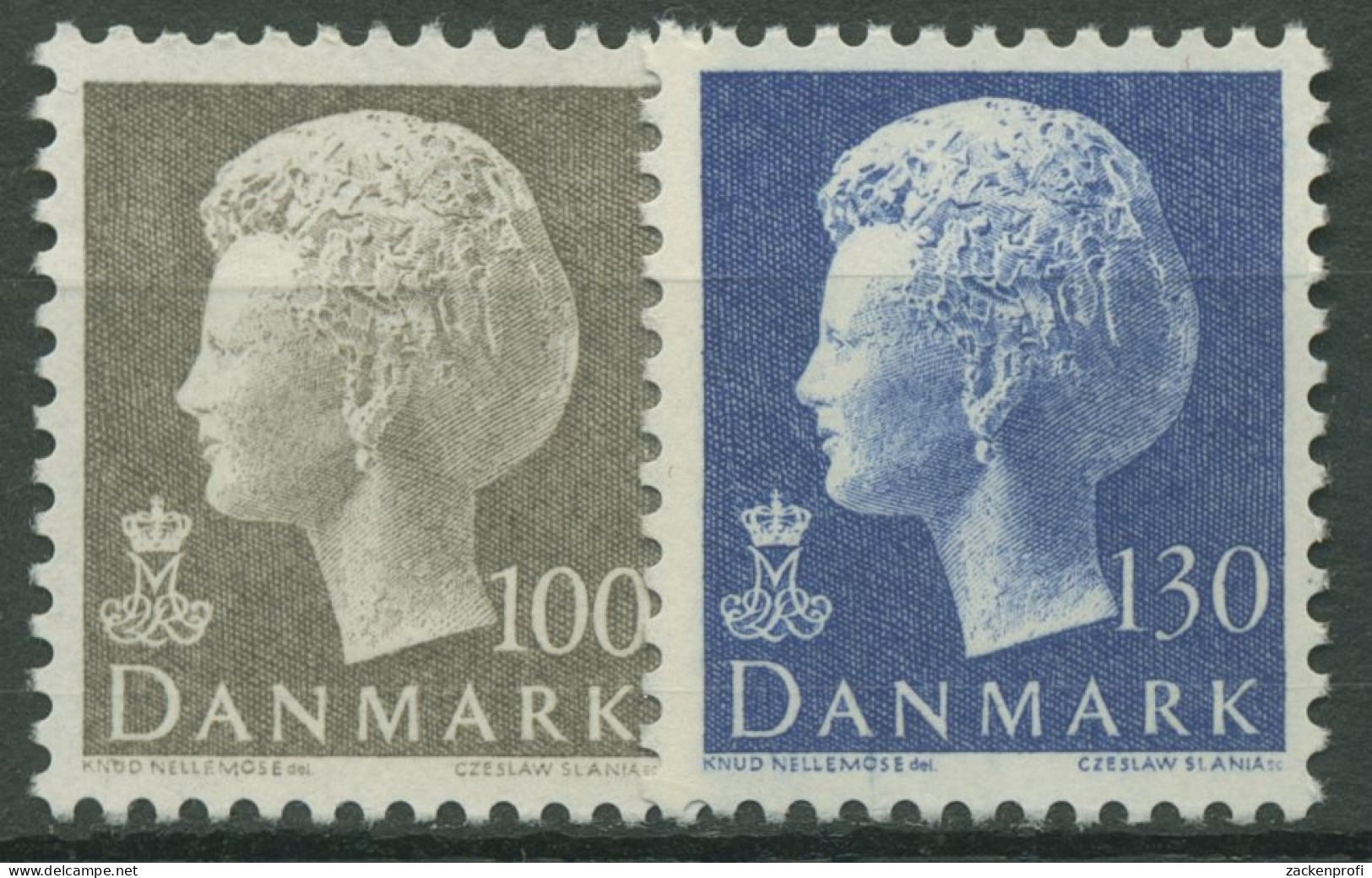 Dänemark 1975 Königin Margrethe II. 584/85 Postfrisch - Unused Stamps