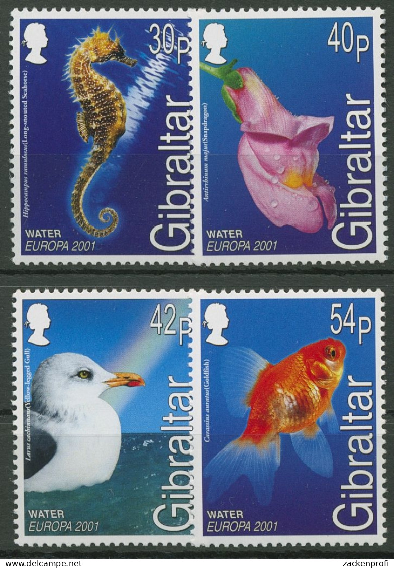 Gibraltar 2001 EUROPA Cept: Lebensspender Wasser 962/65 Postfrisch - Gibilterra