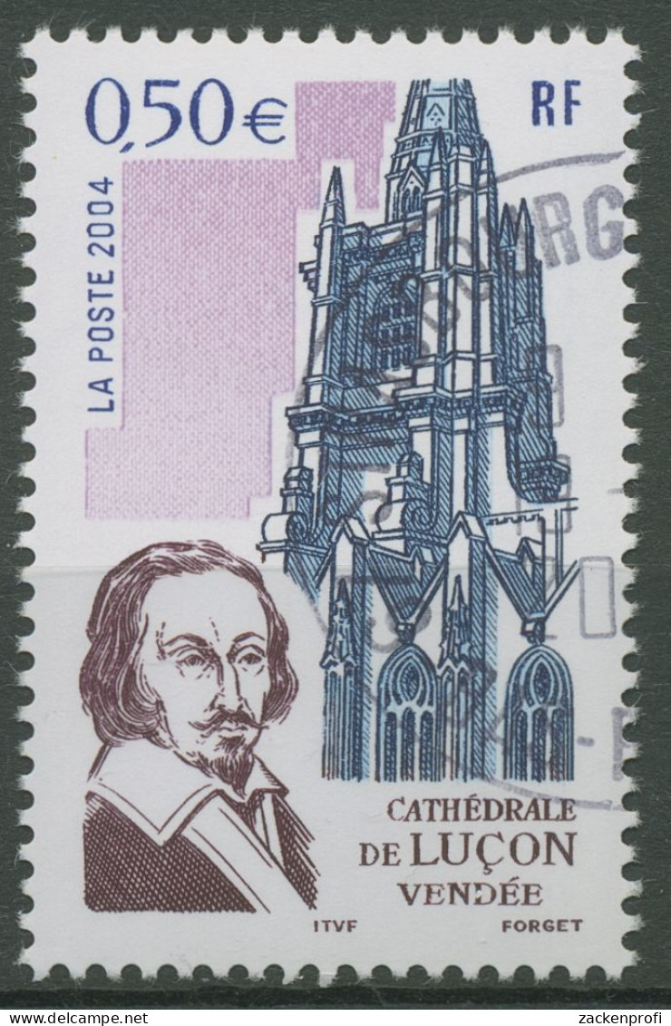 Frankreich 2004 Tourismus Kathedrale Notre-Dame Lucon 3861 Gestempelt - Used Stamps