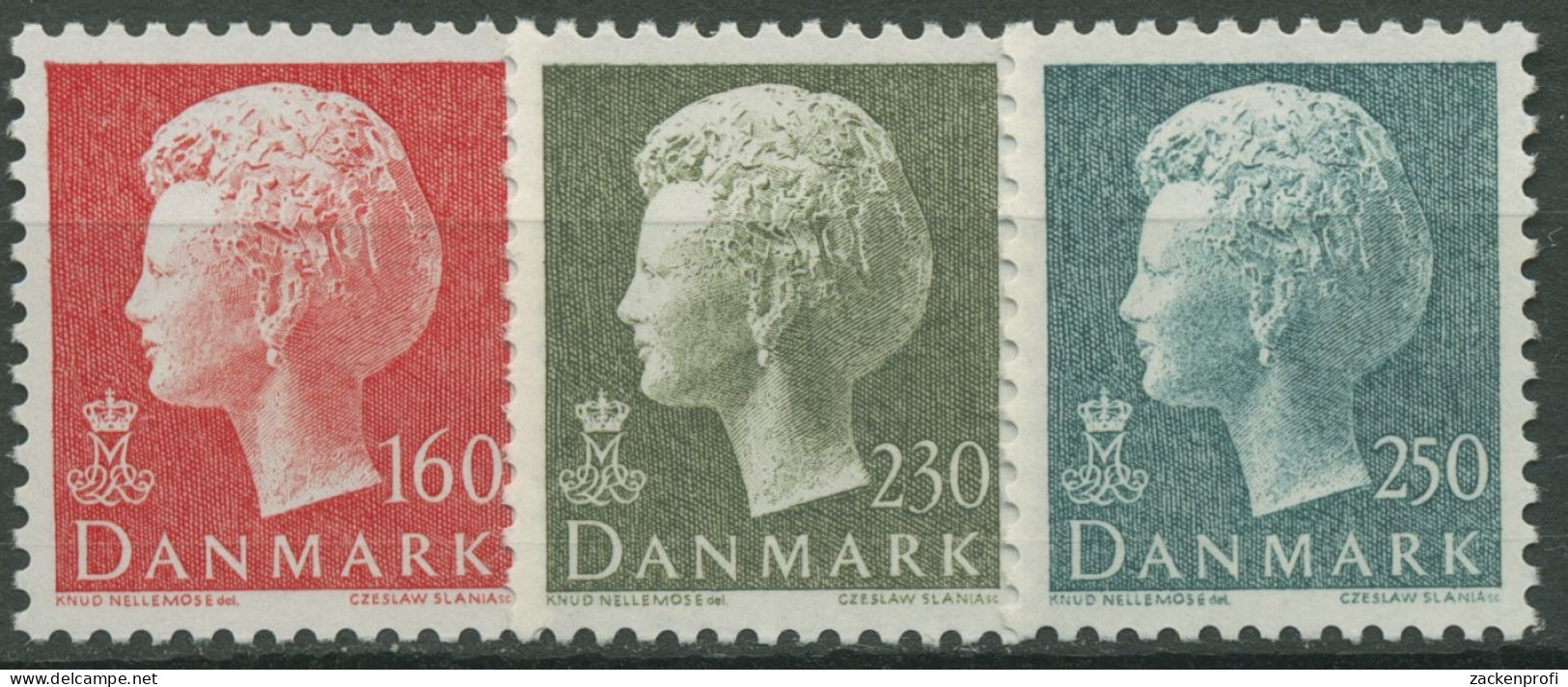 Dänemark 1981 Königin Margrethe II. 719/21 Postfrisch - Nuovi