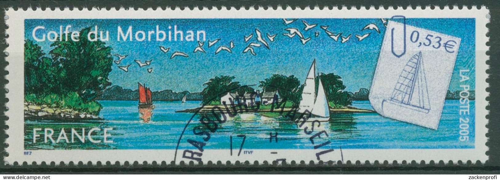 Frankreich 2005 Tourismus Golf Von Morbihan Segelboot 3936 Gestempelt - Used Stamps