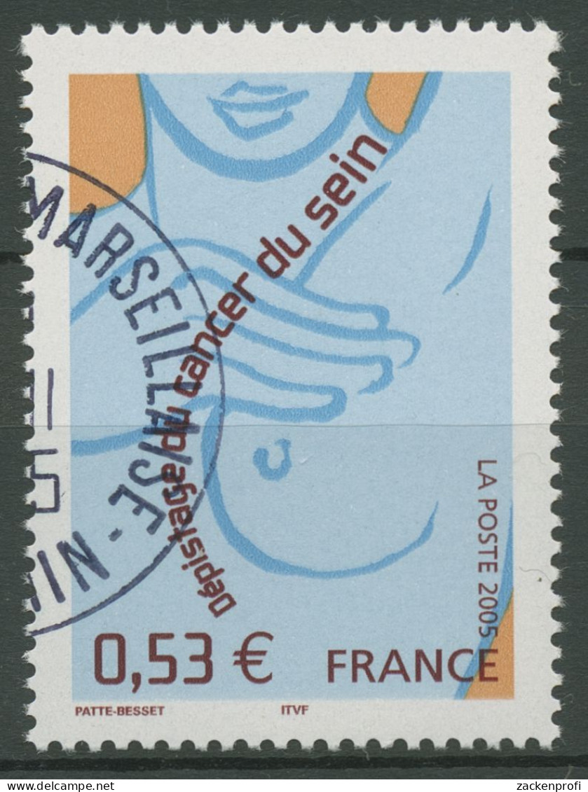 Frankreich 2005 Krebsvorsorge 3994 Gestempelt - Used Stamps