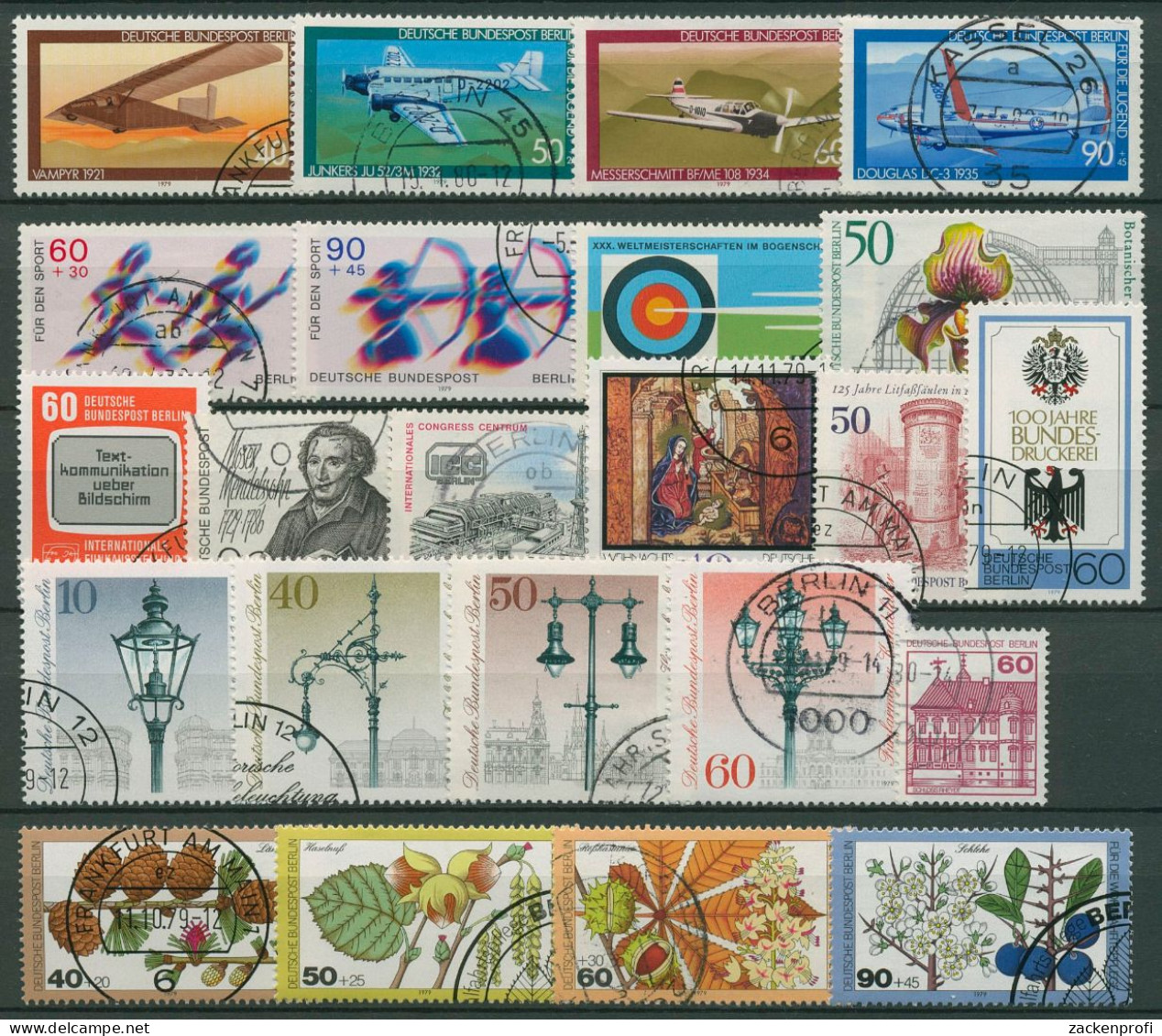 Berlin Jahrgang 1979 Komplett (591/13) Gestempelt (SG98574) - Used Stamps