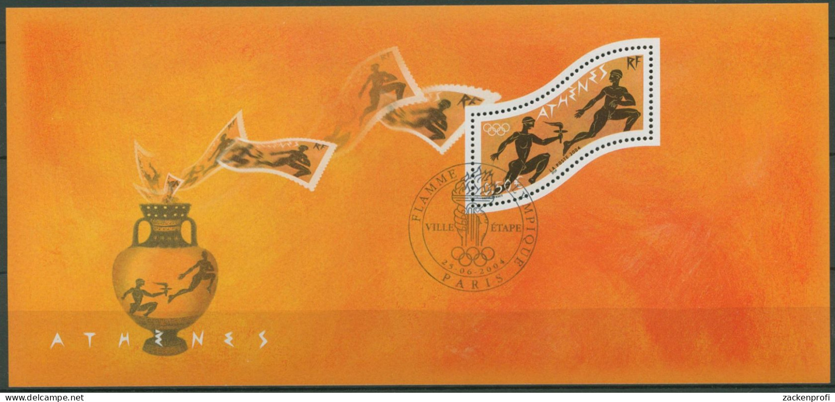 Frankreich 2004 Olympia Sommerspiele Athen Block 41 Gestempelt (C99539) - Oblitérés