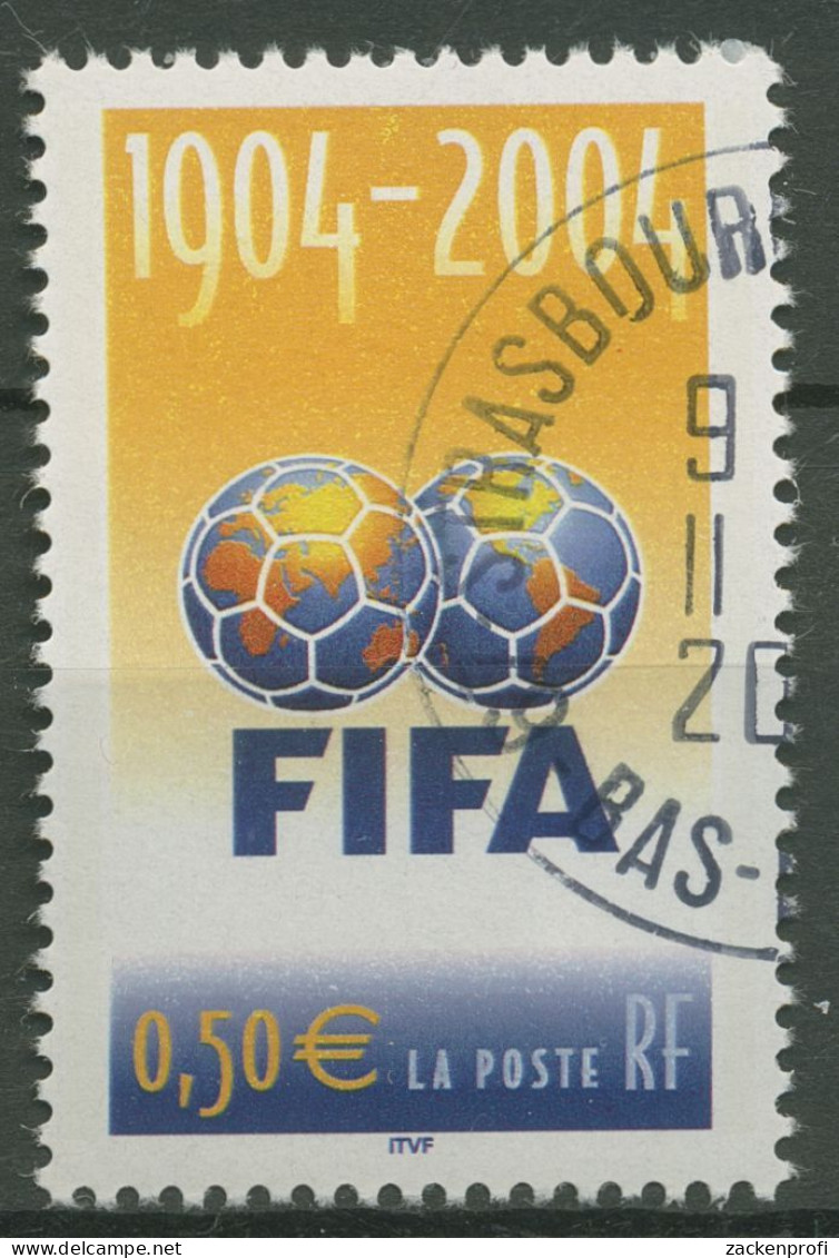 Frankreich 2004 Internationaler Fußballverband FIFA Emblem 3815 Gestempelt - Used Stamps