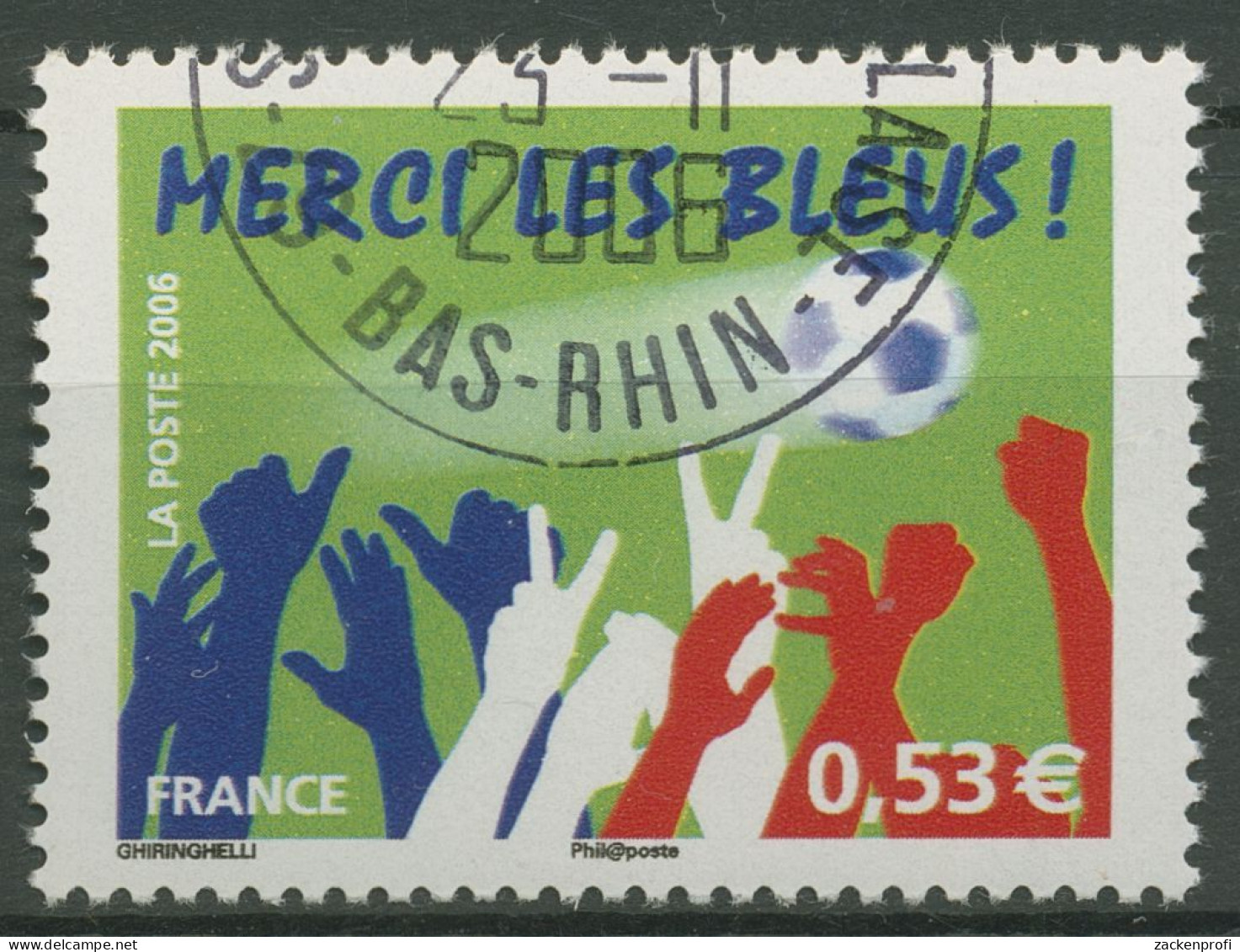 Frankreich 2006 Fußball-WM Deutschland Finale 4125 Gestempelt - Used Stamps
