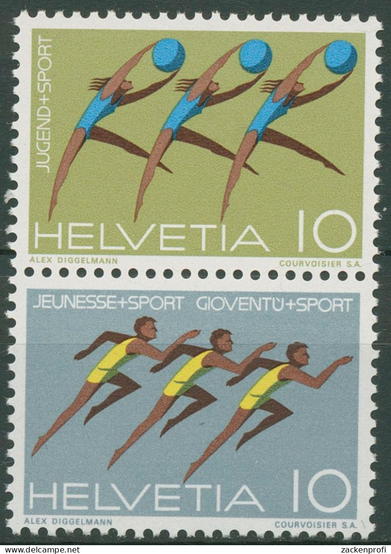 Schweiz 1971 Ereignisse Jugendsport 940/45 S ZD 12 Postfrisch - Unused Stamps