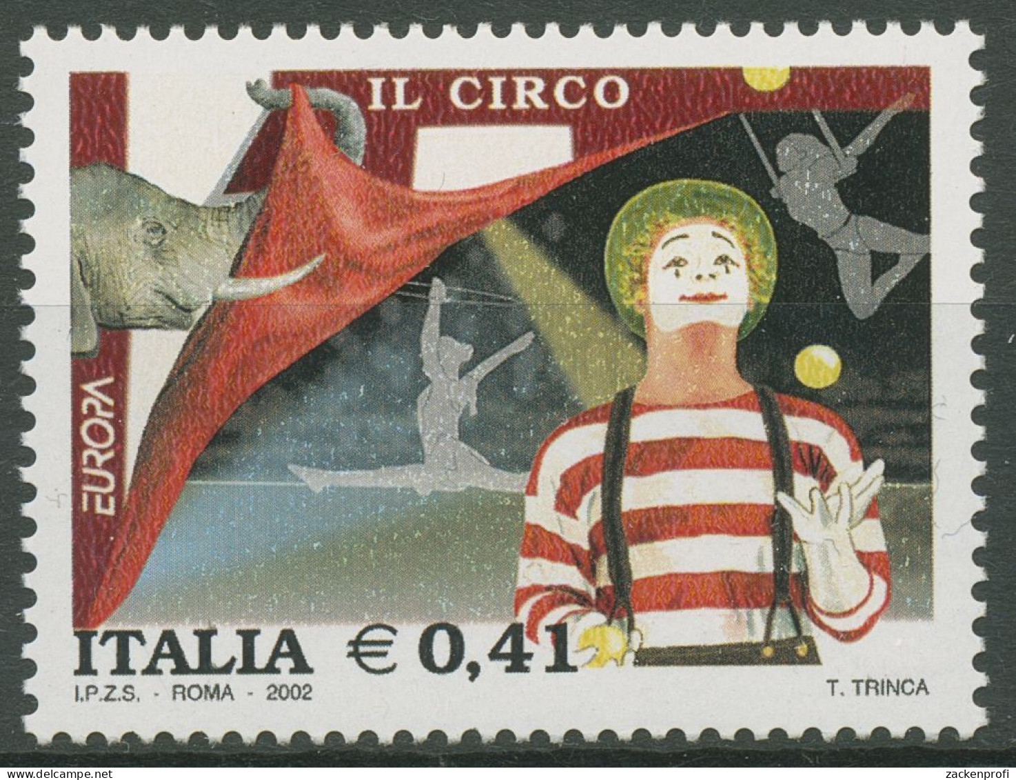 Italien 2002 Europa CEPT Zirkus Clown 2842 Postfrisch - 2001-10: Nieuw/plakker