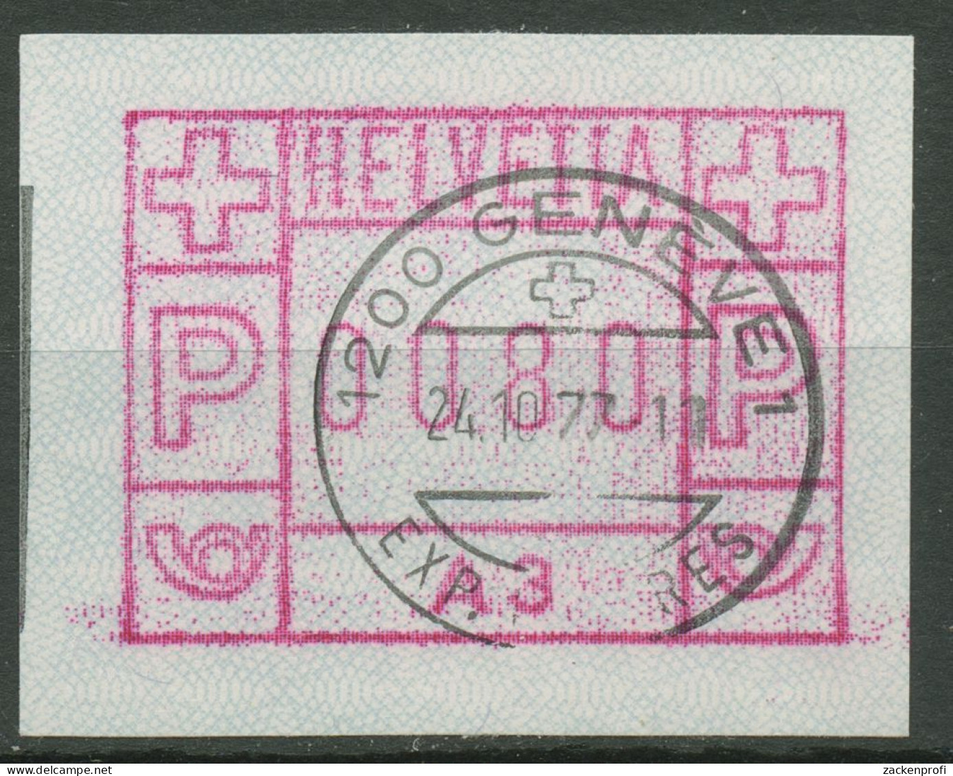 Schweiz Automatenmarken 1976 ATM 1 A 3 Gestempelt - Automatic Stamps
