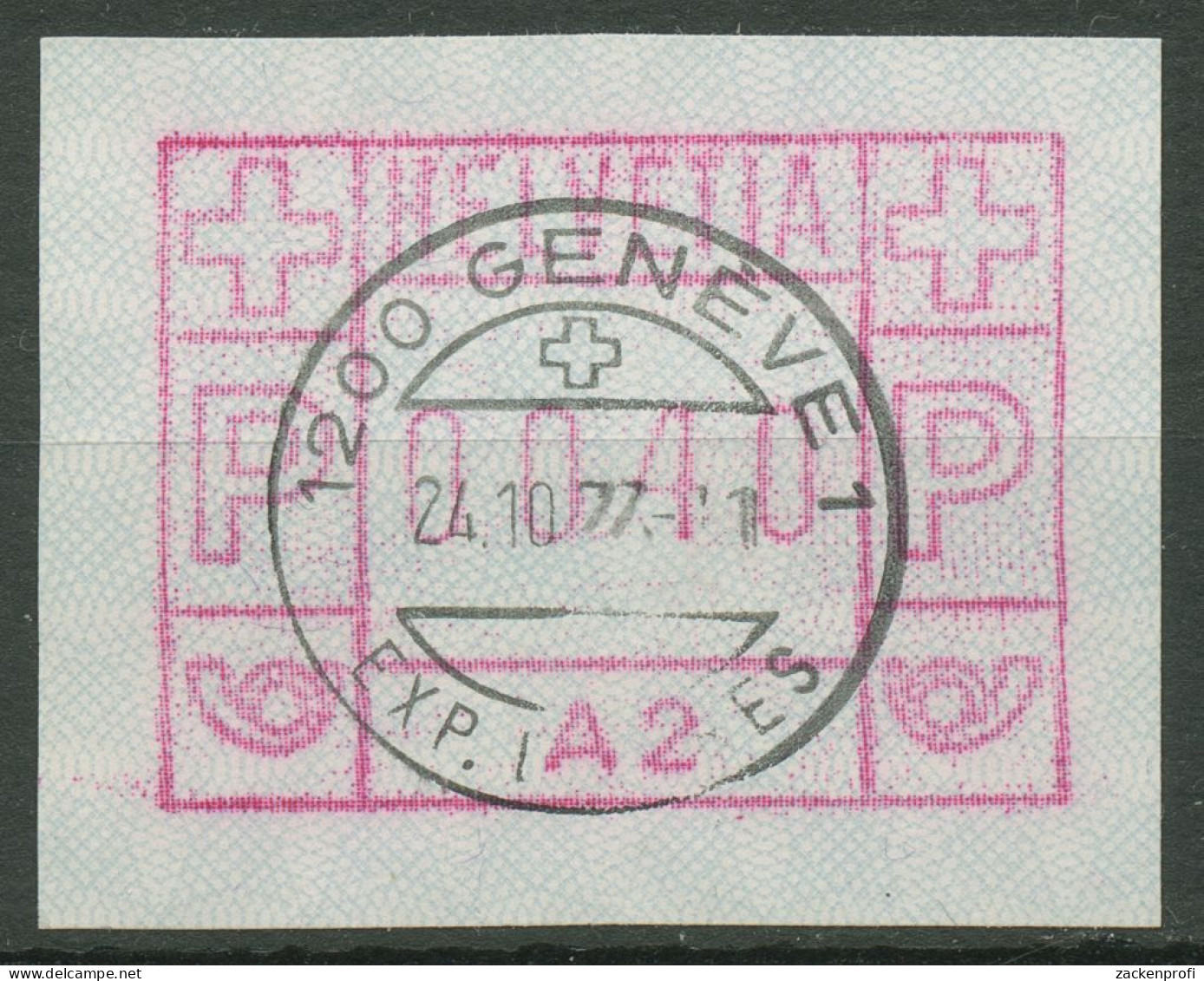 Schweiz Automatenmarken 1976 ATM 1 A 2 Gestempelt - Automatic Stamps