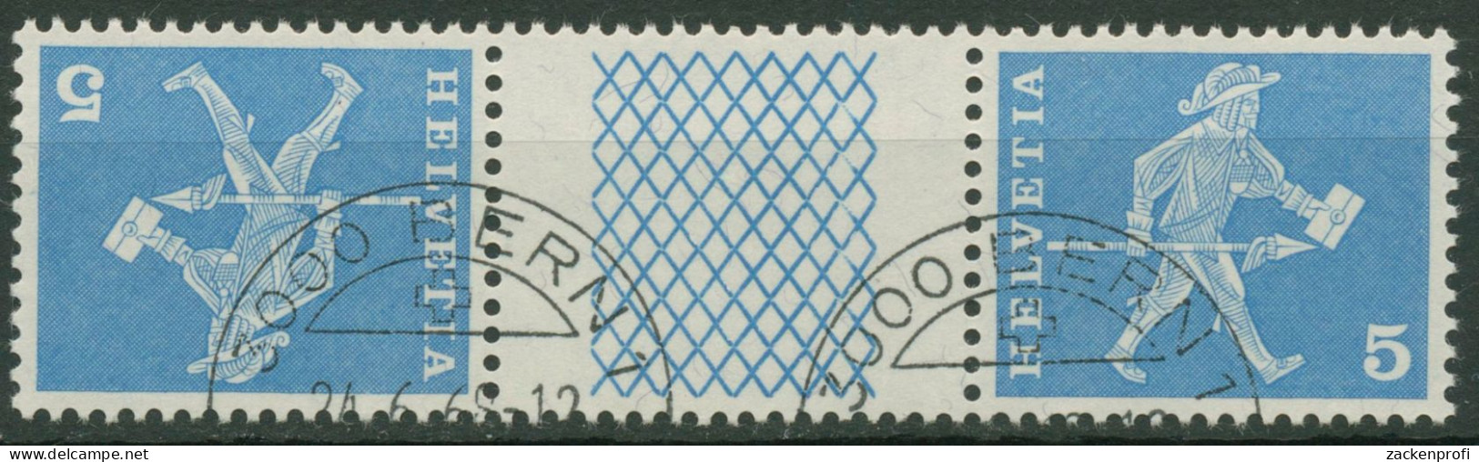 Schweiz 1960 Postmotive Standesläufer 696 Kehrdruck KD 20 Y G Gestempelt - Used Stamps