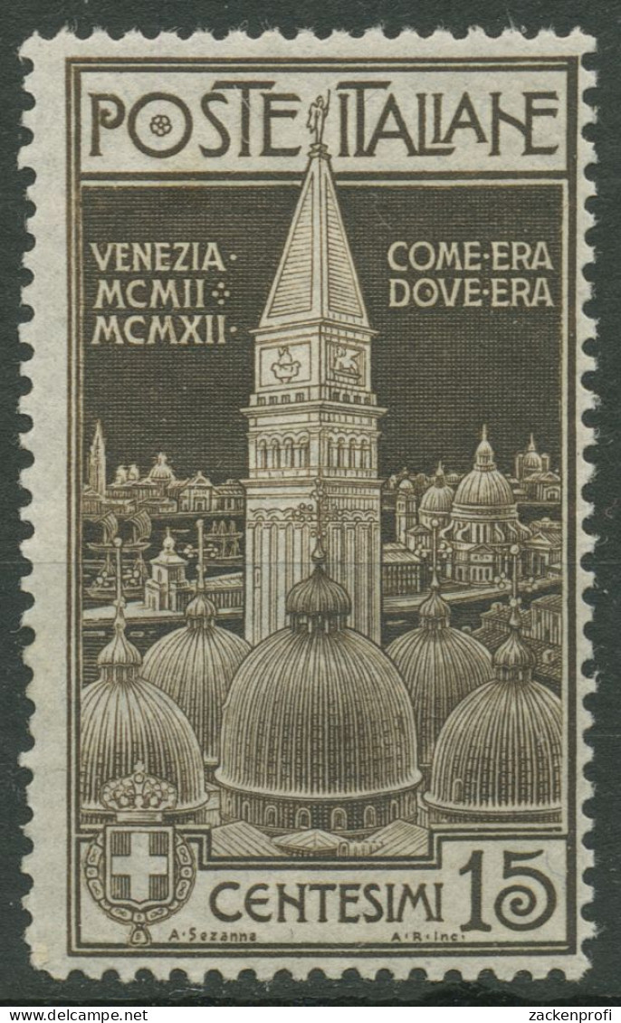 Italien 1912 Campanile Der Markuskirche Venedig 106 Mit Falz - Ungebraucht