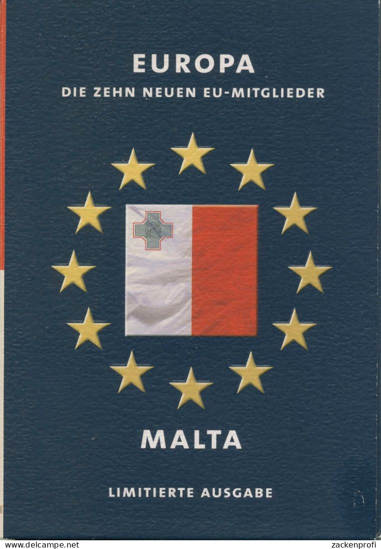 Malta 1998/2004 Kursmünzen 1 Cent - 1 Lira + Medaille Im Blister, St (m5528) - Malte