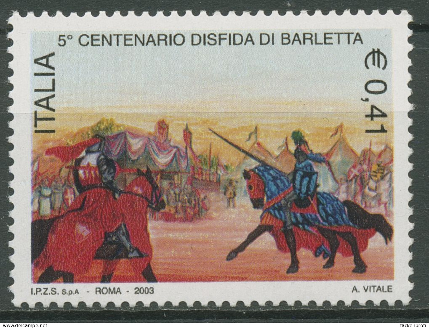 Italien 2003 Duellforderung Von Barletta Ritter 2895 Postfrisch - 2001-10: Nieuw/plakker