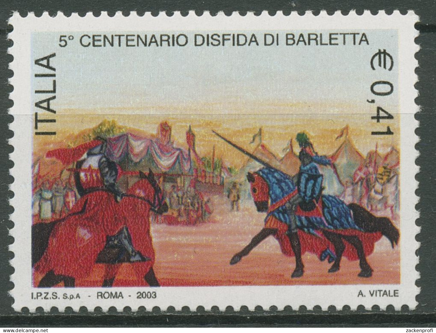 Italien 2003 Duellforderung Von Barletta Ritter 2895 Postfrisch - 2001-10:  Nuevos