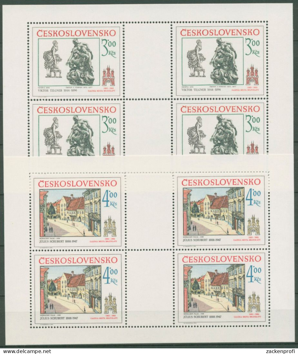 Tschechoslowakei 1983 Historische Motive Bratislava 2733/34 K Postfrisch(C62858) - Blocks & Sheetlets