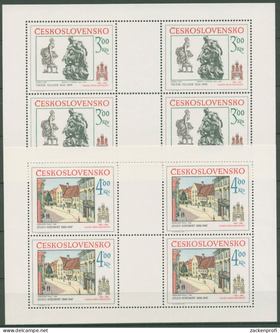 Tschechoslowakei 1983 Historische Motive Bratislava 2733/34 K Postfrisch(C62858) - Blokken & Velletjes