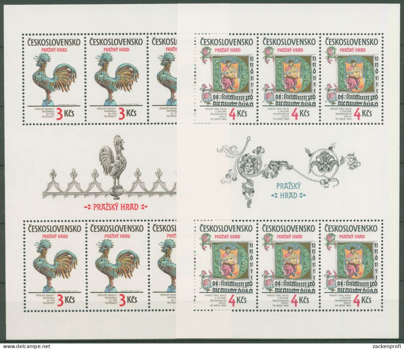 Tschechoslowakei 1984 Prager Burg 2773/74 K Postfrisch (C62861) - Blokken & Velletjes