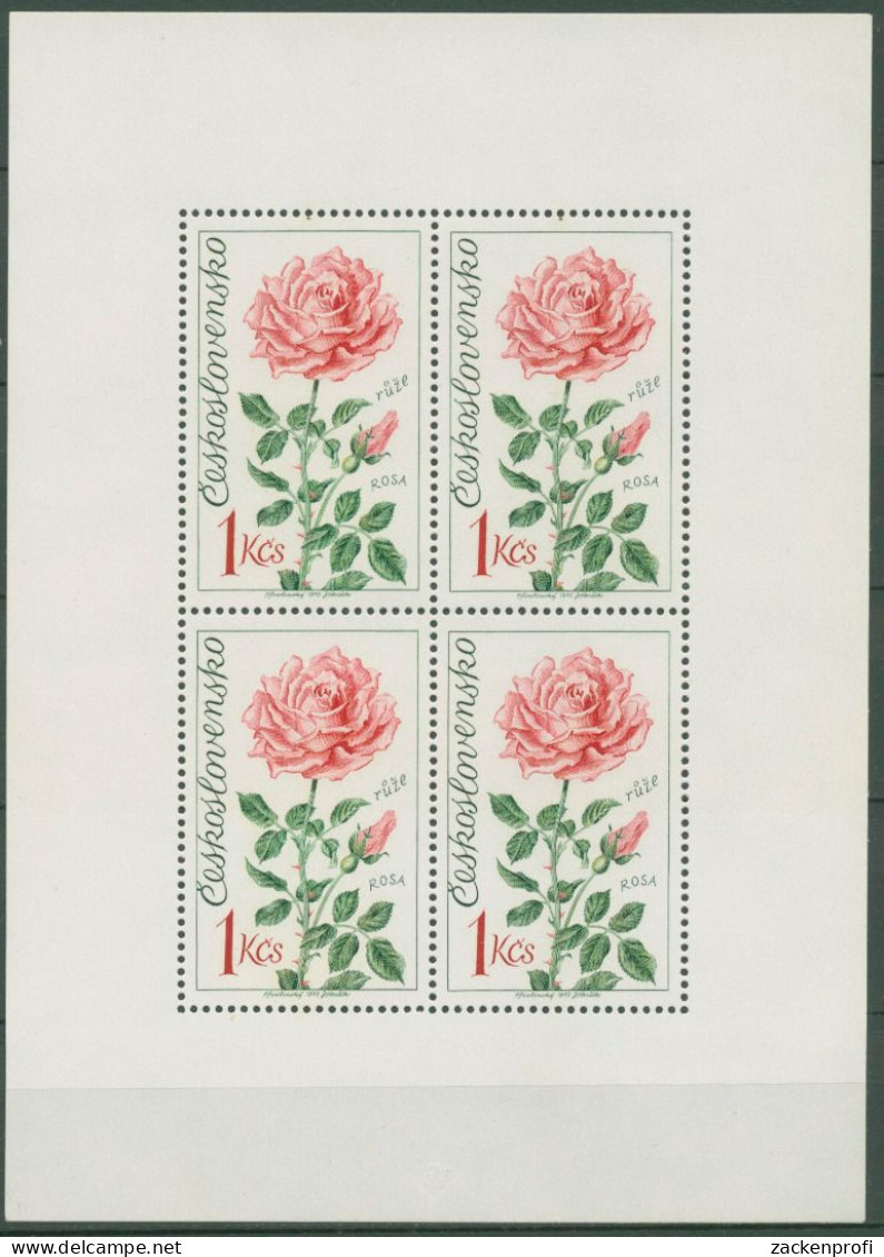 Tschechoslowakei 1973 Pflanzen Rosen 2148 K Postfrisch (C62850) - Blocks & Sheetlets