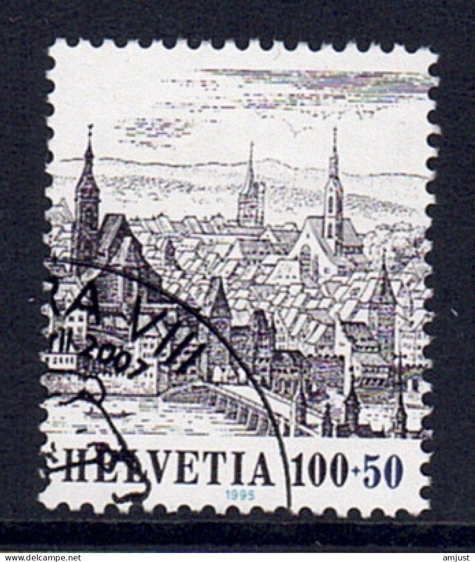 Suisse//Schweiz//Svizerra // Switzerland // 1995 // , Panorama Ville De Bâle Découpé Du Bloc No. 78 - Used Stamps