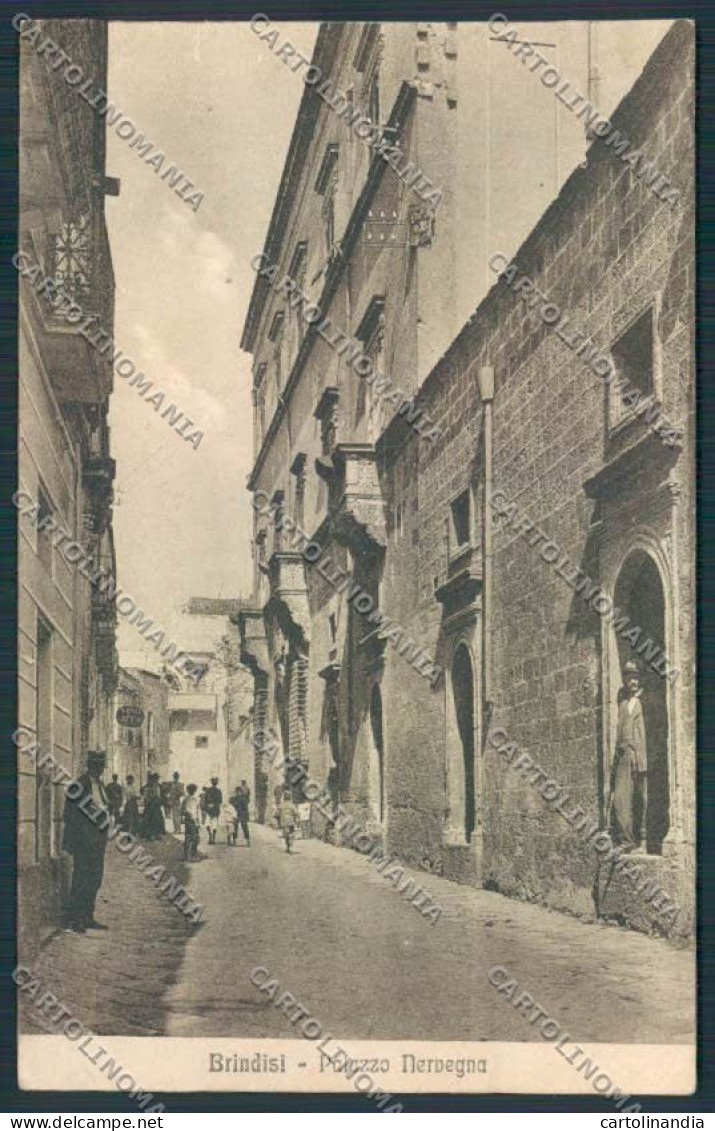 Brindisi Città PIEGHINA Cartolina MV5194 - Brindisi