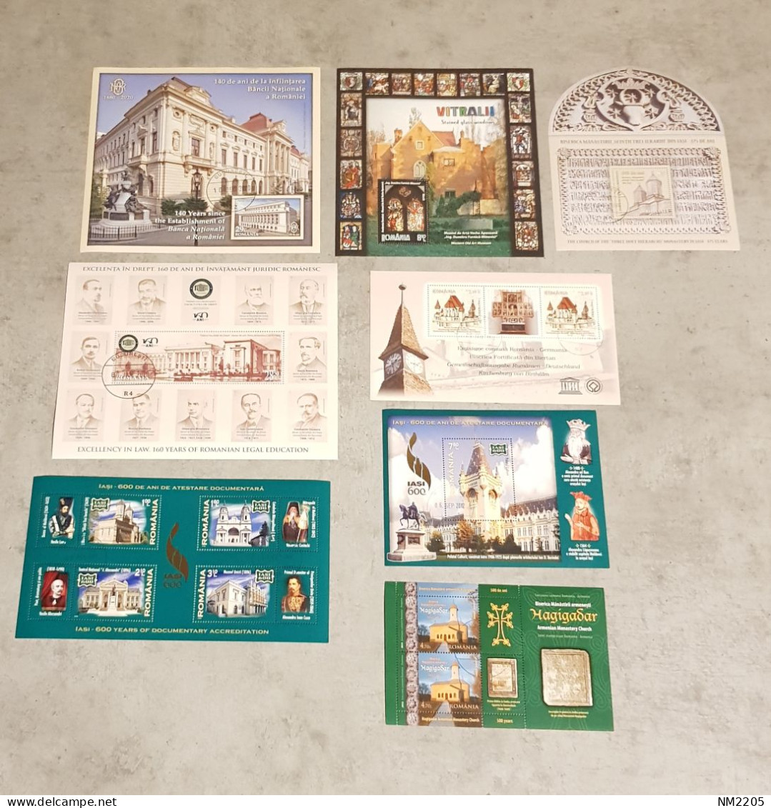 ROMANIA ARCHITECTURE AND HISTORY 8 SHEETS USED - Gebraucht