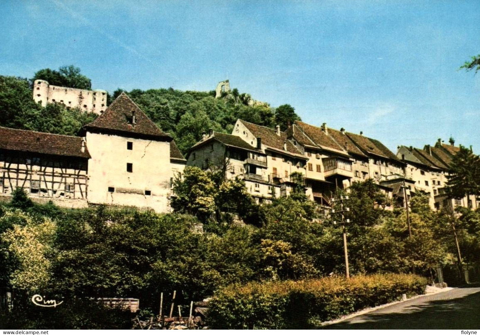 Ferrette - Vue Sur La Ville Et Le Château - Ferrette