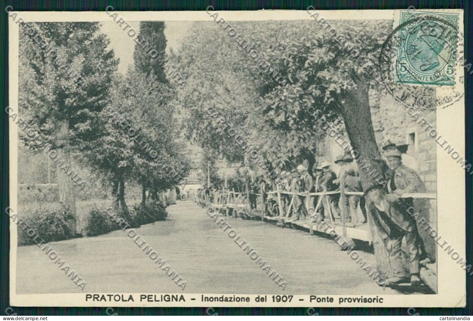 L'Aquila Pratola Peligna Alluvione 1907 Cartolina EE4832 - L'Aquila