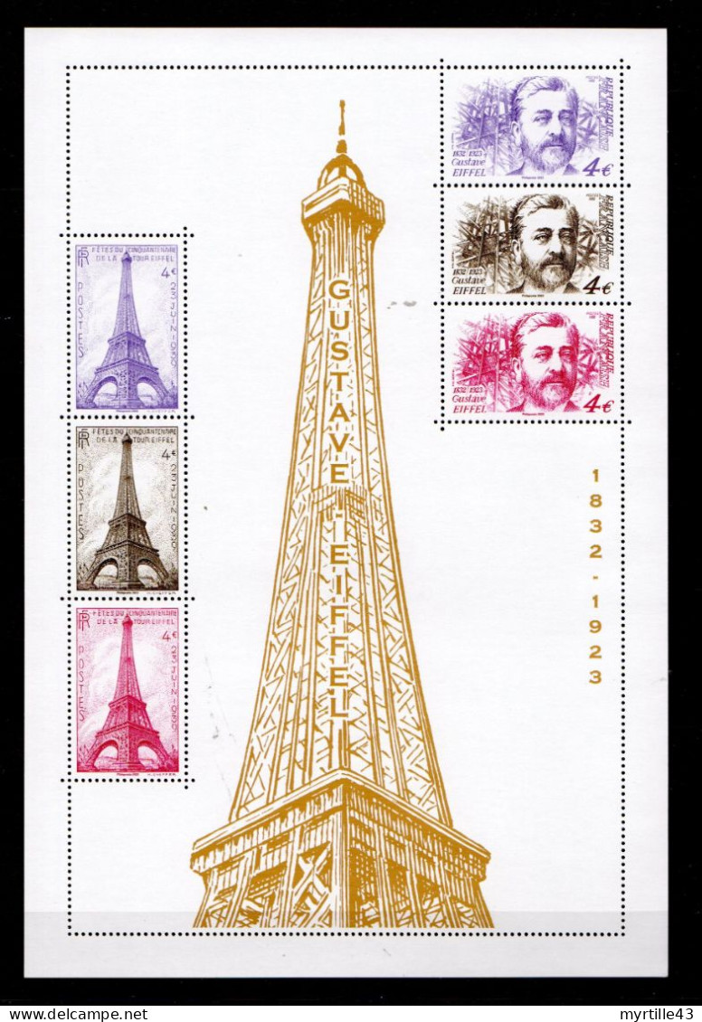 2023 - Bloc De 6 Timbres Gustave Eiffel - F5665 - Ungebraucht