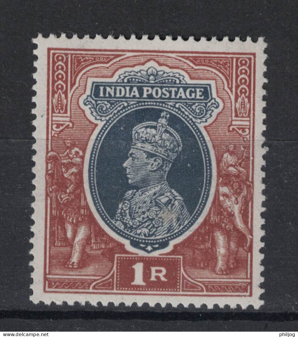 Inde 1937 - Yvert 155 Neuf AVEC Charnière - Sc#162, SG 259 - KGVI 1R - Roi George VI - 1936-47  George VI