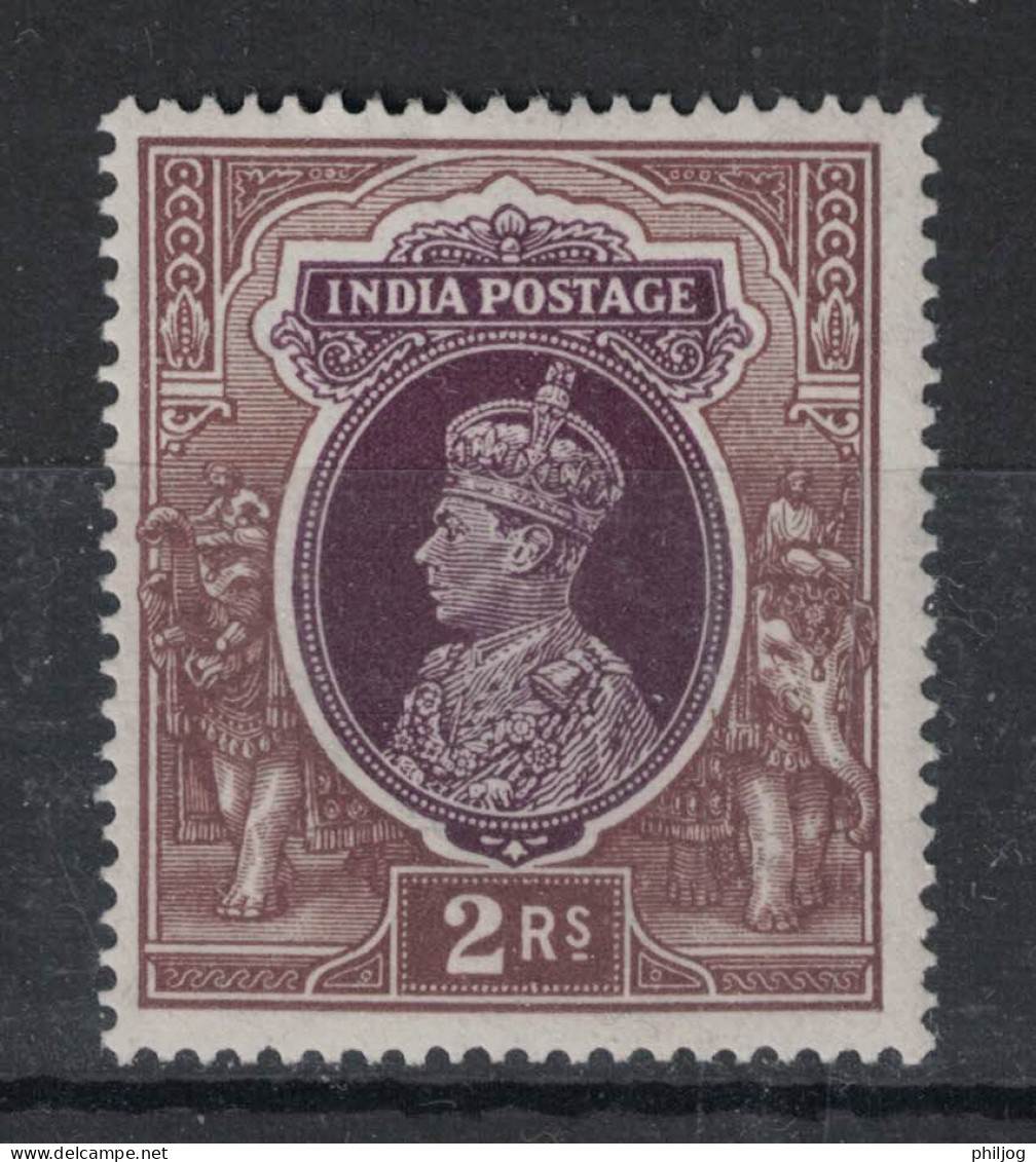 Inde 1937 - Yvert 156 Neuf AVEC Charnière - Sc#163, SG 260 - KGVI 2R - Roi George VI - 1936-47 King George VI