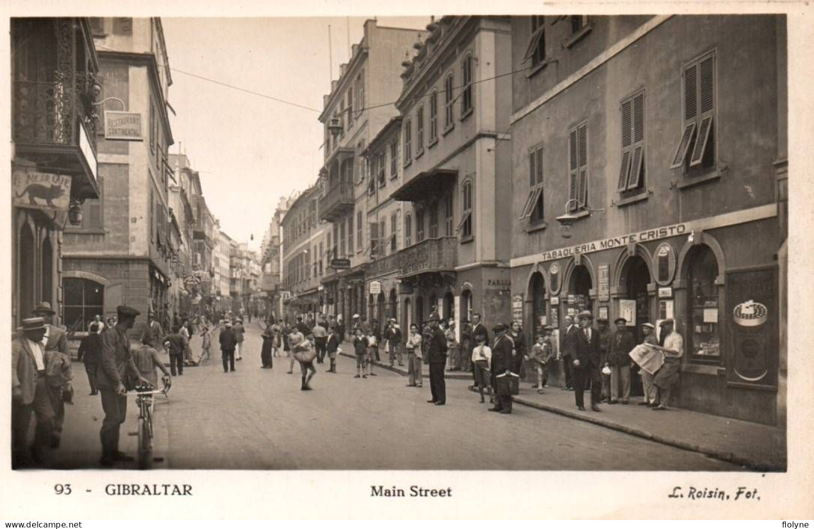 Gibraltar - Main Street - Rue Principale - Tabaqueria Monte Cristo - Bureau De Tabac - Magasins Commerces - Gibilterra