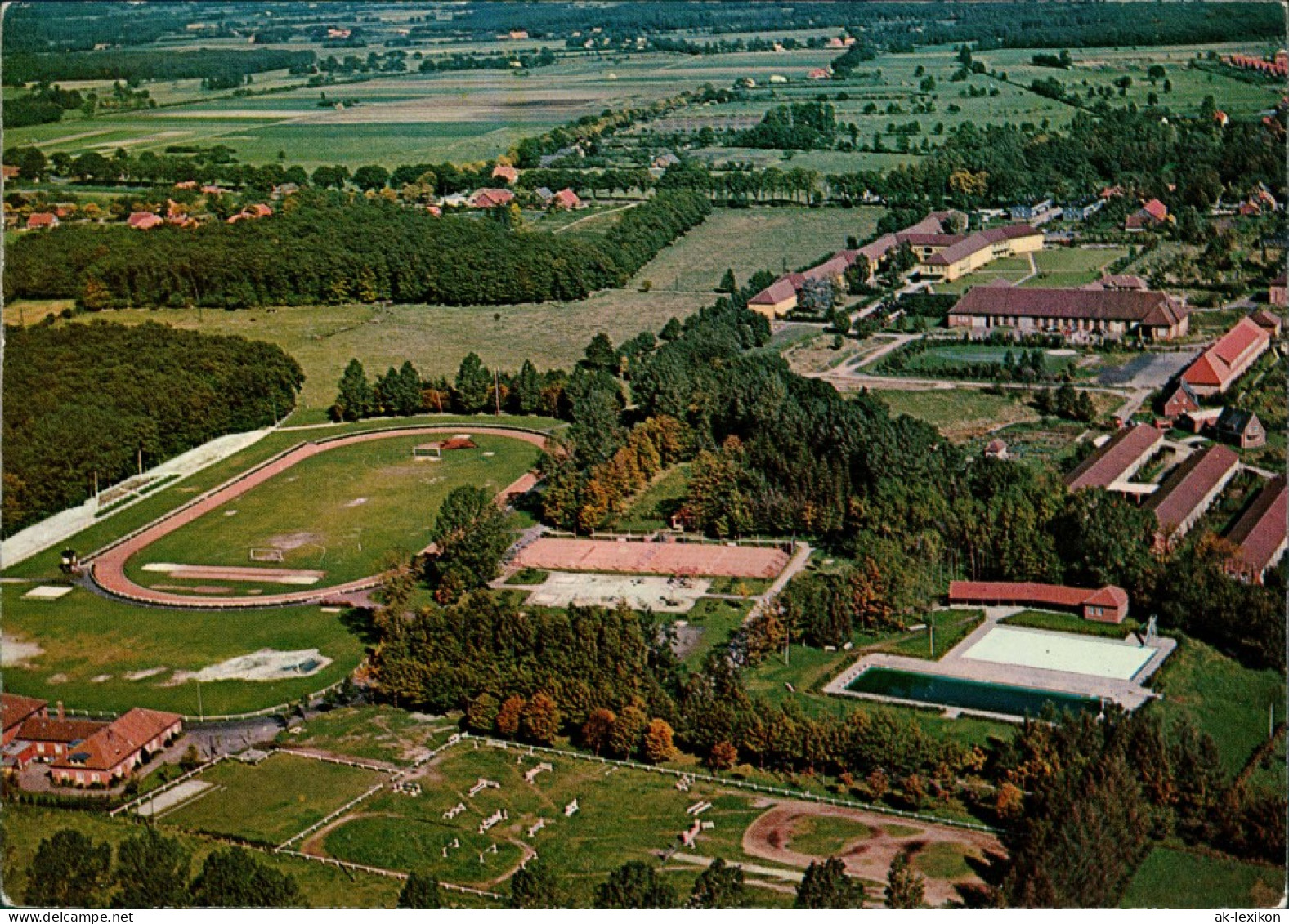 Ansichtskarte Westerstede Luftbild Stadion 1965 - Westerstede
