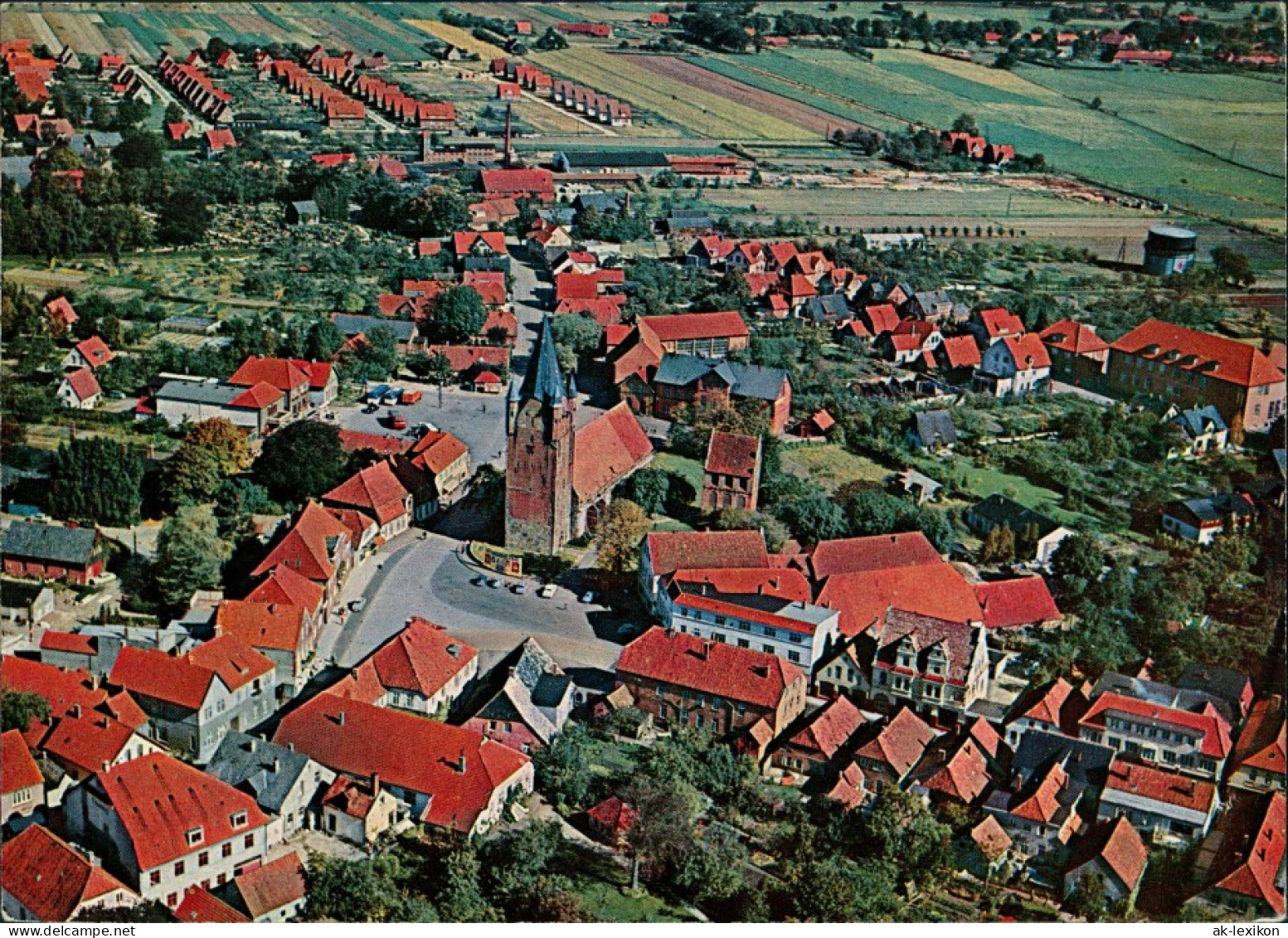 Ansichtskarte Westerstede Luftbild Marktplatz 1963 - Westerstede