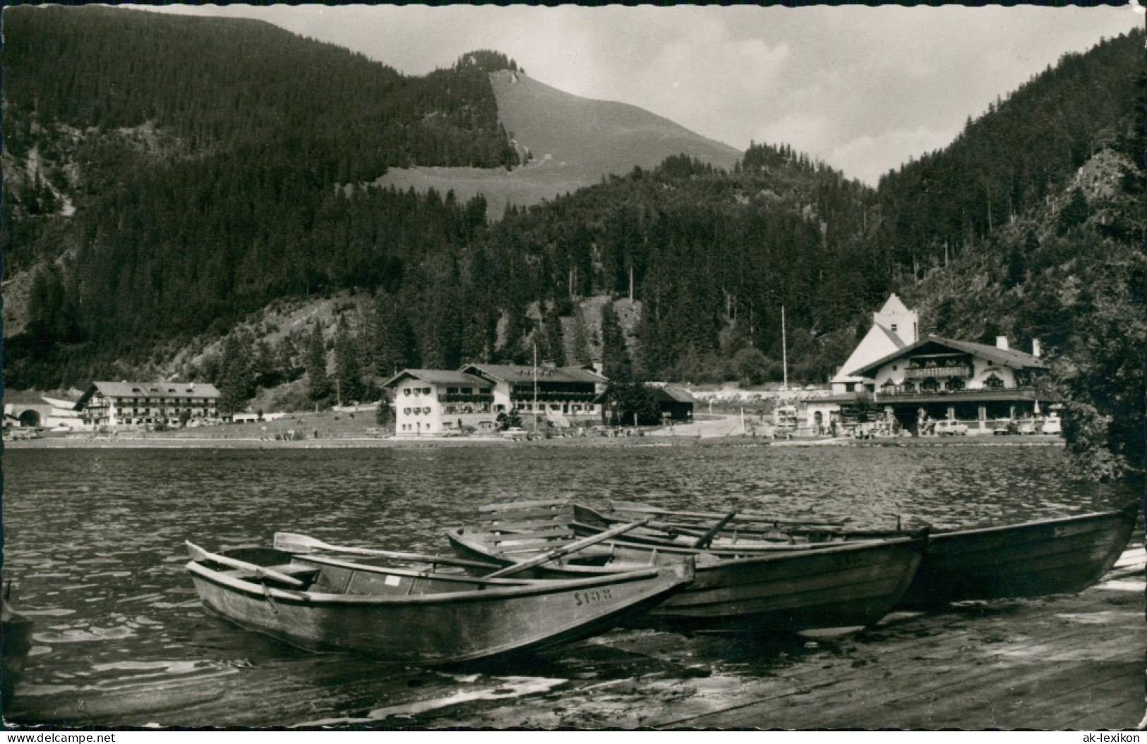 Spitzingsee-Schliersee Umland-Ansicht Postgasthof Und See-Café St. Bernhard 1960 - Schliersee