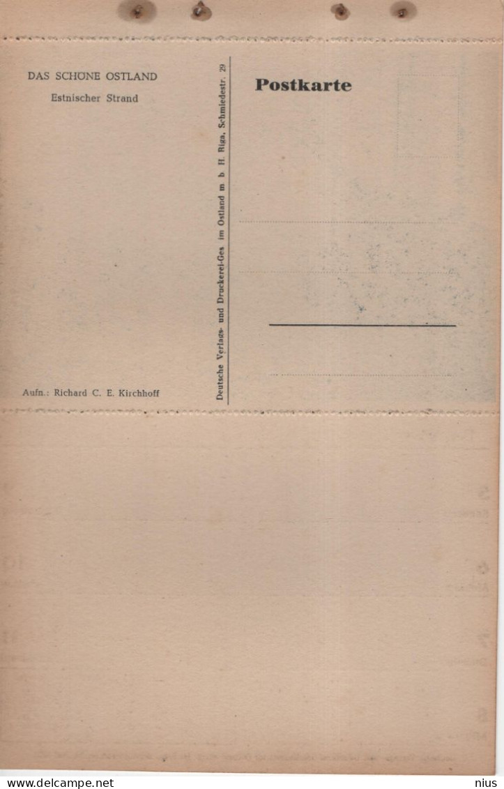 Estonia 1943 Das Schone Ostland, Estnischer Strand - Estland