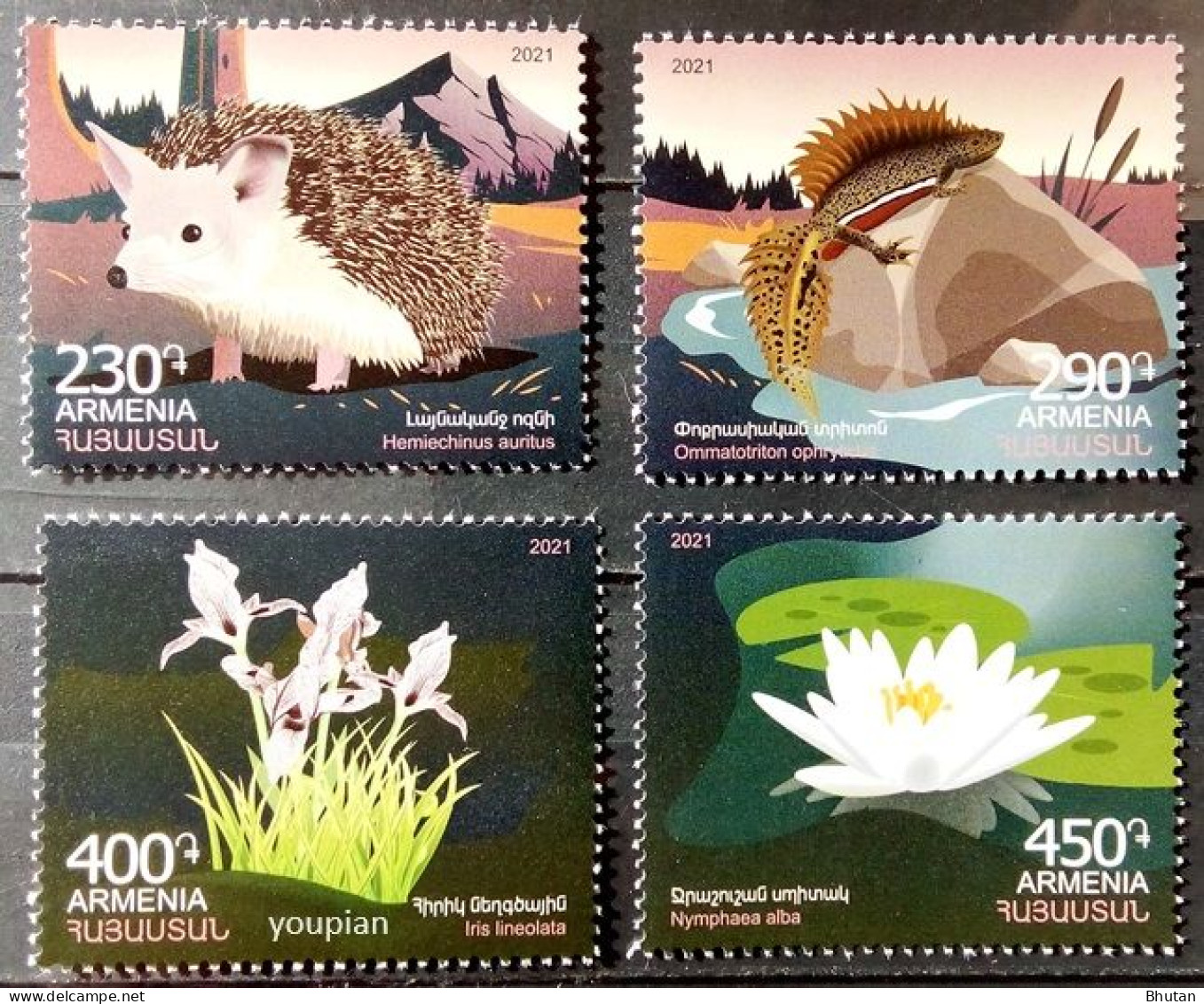 Armenia 2021, Flora And Fauna, MNH Stamps Set - Armenia