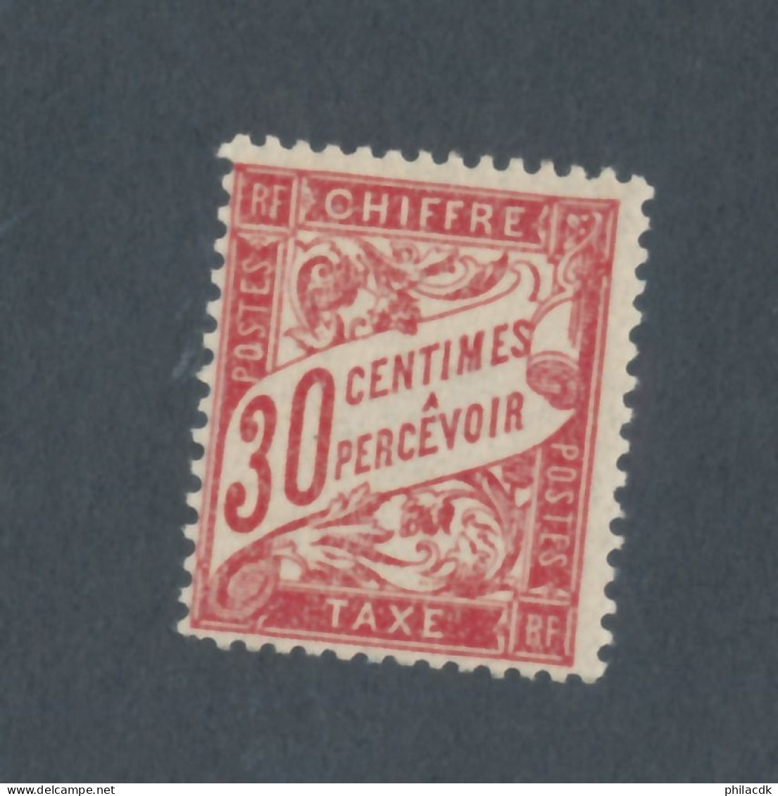 FRANCE - TAXE N° 33 NEUF* AVEC CHARNIERE - 1893/1935 - 1859-1959.. Ungebraucht